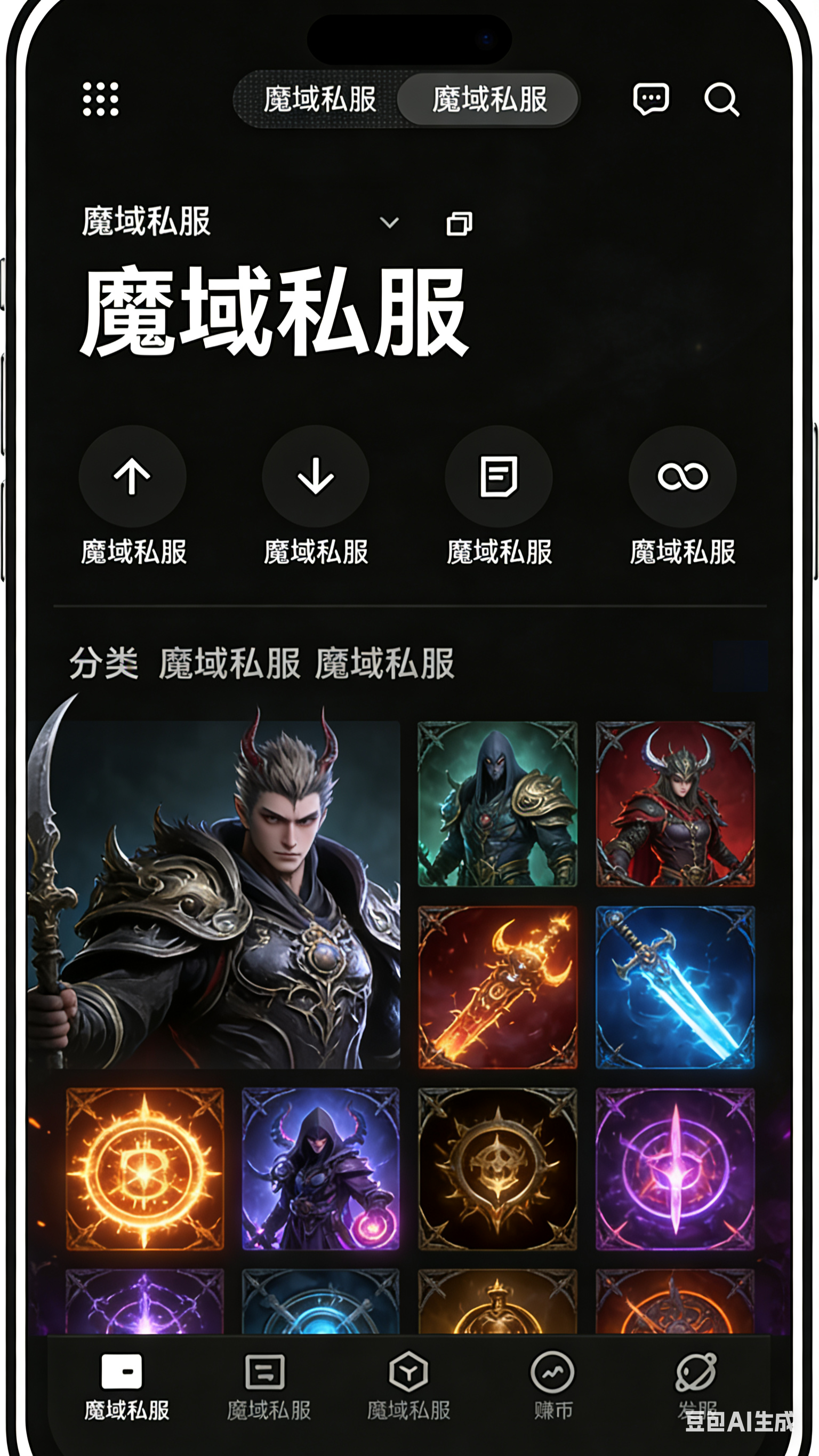 公益魔域私服军团战场景